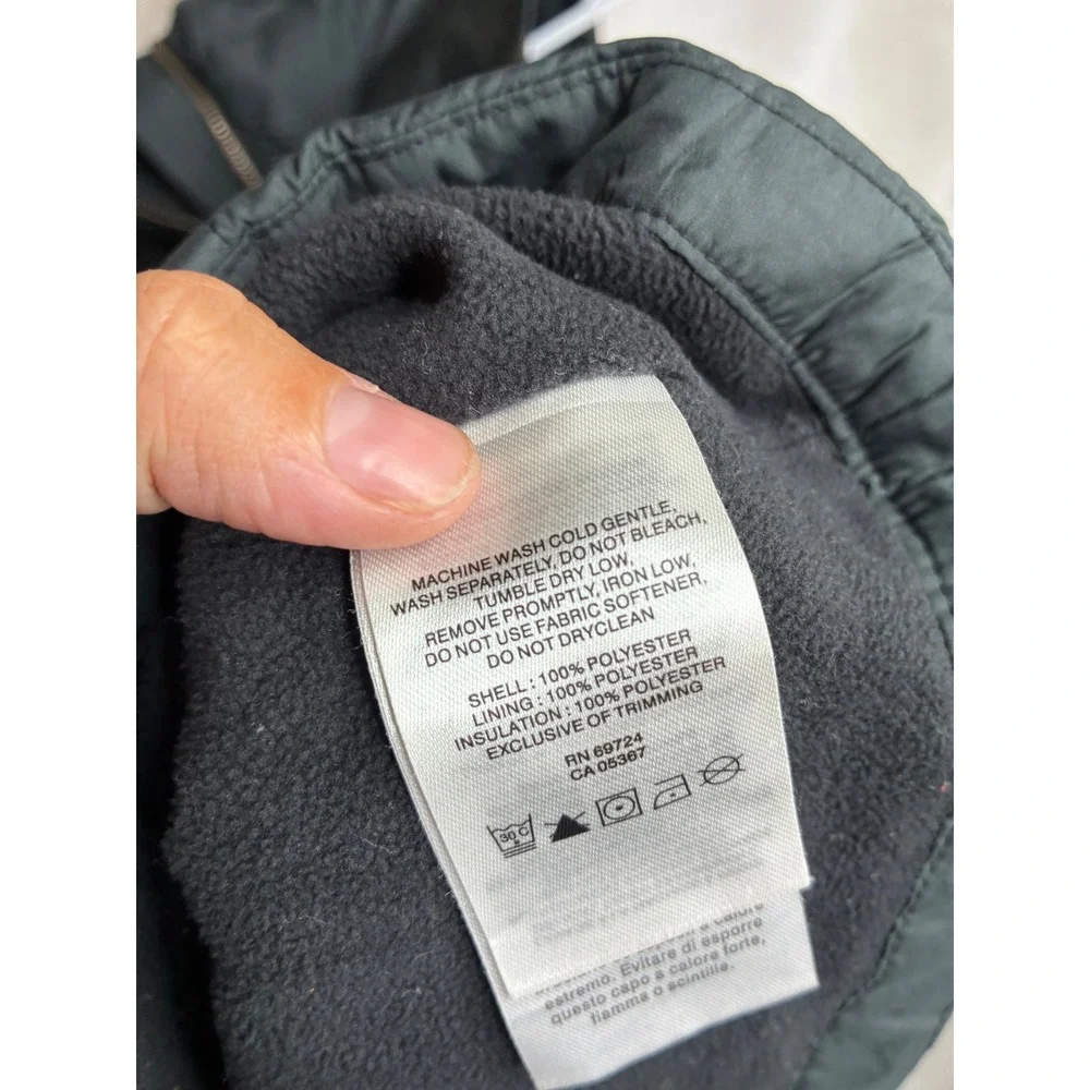 Columbia Womens Small Black Quilted Insulated Fleece Lined Full Zip Vest 7771